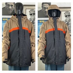 Nike XL 2-Piece Winter Jacket with Removable Orange Fleece Insert
